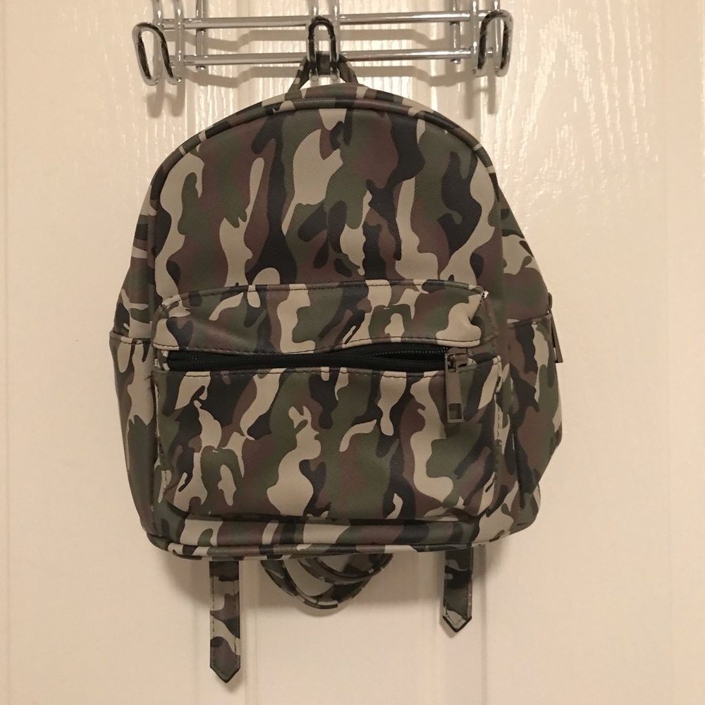 Camo Print Mini Backpack